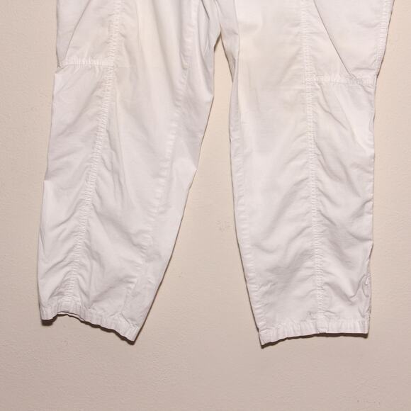 Chico's White Hiking Style pants Cropped Cotton Blend Size 2 (12) - Picture 4 of 8